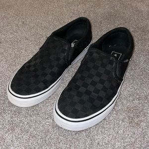 Asher Vans Size 9, Black/White